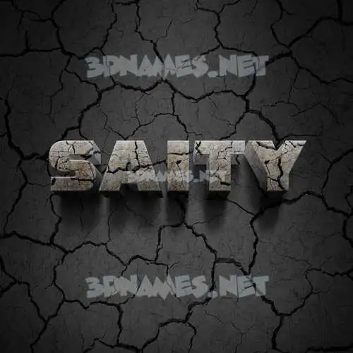 saity in Cracked Stone style - 3D name wallpaper saity in Cracked Stone style - 3D name wallpaper