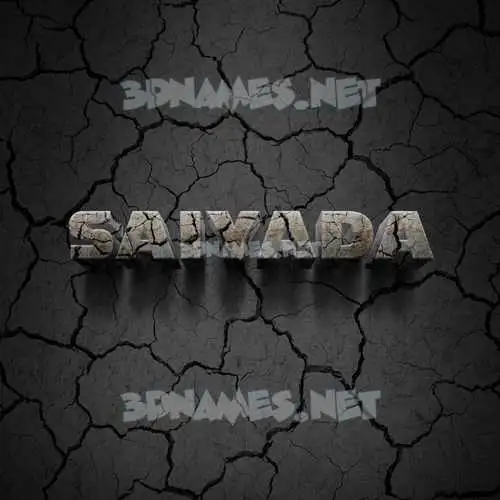 saiyada in Cracked Stone style - 3D name wallpaper saiyada in Cracked Stone style - 3D name wallpaper