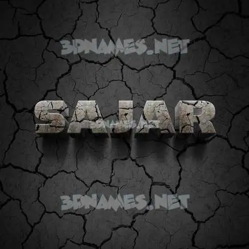 sajar in Cracked Stone style - 3D name wallpaper sajar in Cracked Stone style - 3D name wallpaper