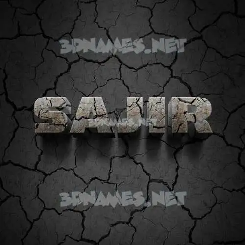 sajir in Cracked Stone style - 3D name wallpaper sajir in Cracked Stone style - 3D name wallpaper