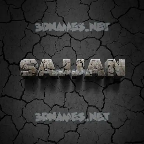 sajjan in Cracked Stone style - 3D name wallpaper sajjan in Cracked Stone style - 3D name wallpaper