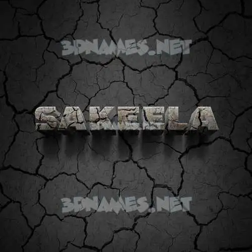 sakeela in Cracked Stone style - 3D name wallpaper sakeela in Cracked Stone style - 3D name wallpaper