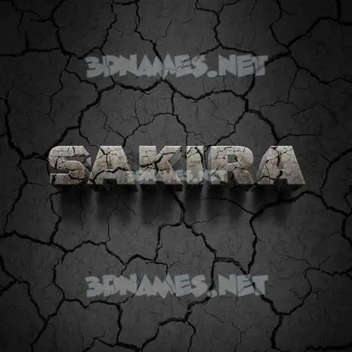 sakira in Cracked Stone style - 3D name wallpaper sakira in Cracked Stone style - 3D name wallpaper