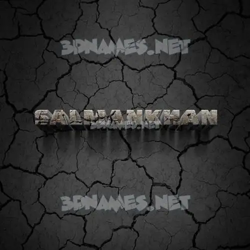 salmankhan in Cracked Stone style - 3D name wallpaper