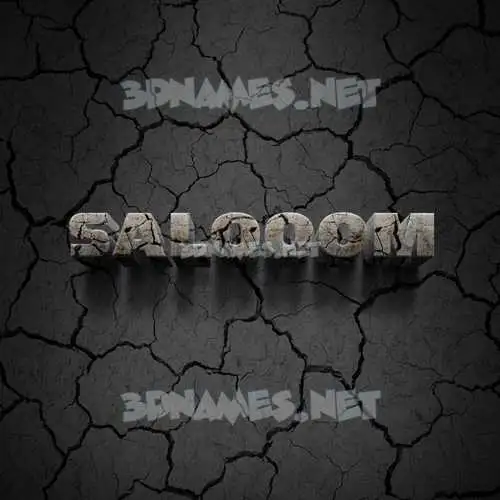 salooom in Cracked Stone style - 3D name wallpaper salooom in Cracked Stone style - 3D name wallpaper