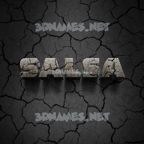 salsa in Cracked Stone style - 3D name wallpaper salsa in Cracked Stone style - 3D name wallpaper