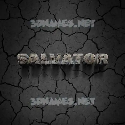 salvator in Cracked Stone style - 3D name wallpaper salvator in Cracked Stone style - 3D name wallpaper
