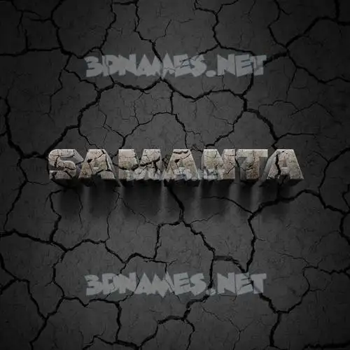 samanta in Cracked Stone style - 3D name wallpaper samanta in Cracked Stone style - 3D name wallpaper
