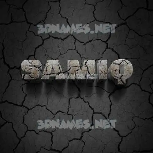 samiq in Cracked Stone style - 3D name wallpaper samiq in Cracked Stone style - 3D name wallpaper