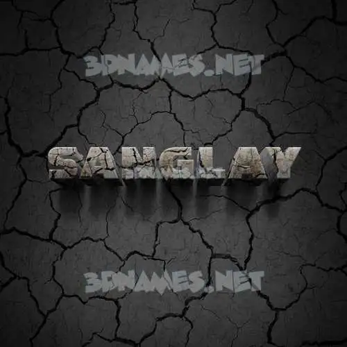 sanglay in Cracked Stone style - 3D name wallpaper sanglay in Cracked Stone style - 3D name wallpaper