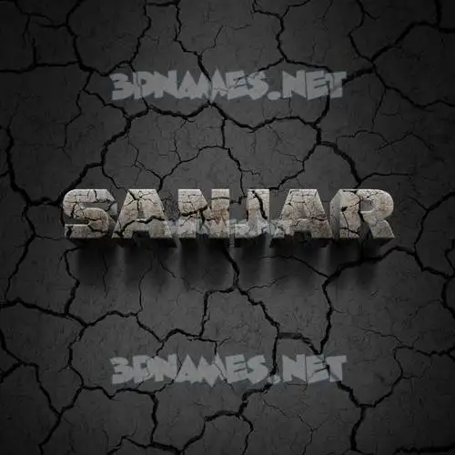 sanjar in Cracked Stone style - 3D name wallpaper sanjar in Cracked Stone style - 3D name wallpaper