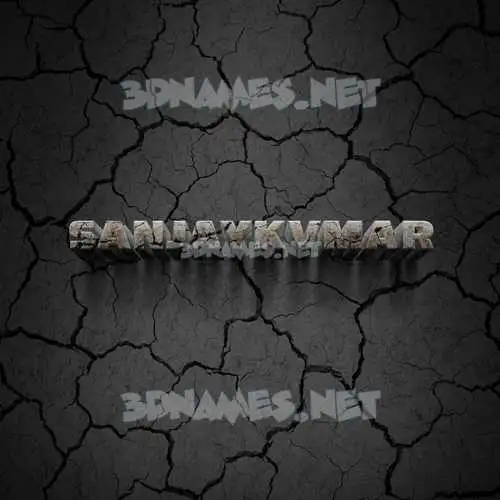 sanjaykvmar in Cracked Stone style - 3D name wallpaper sanjaykvmar in Cracked Stone style - 3D name wallpaper