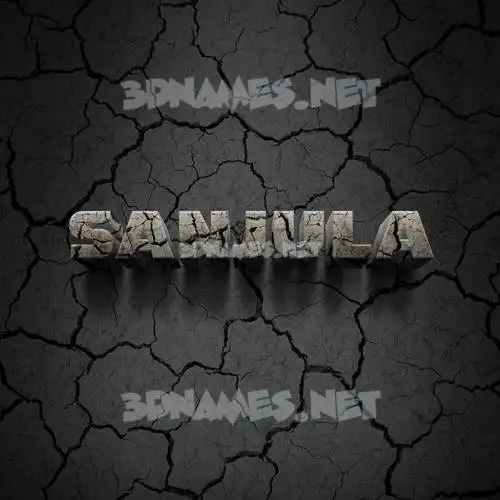 sanjula in Cracked Stone style - 3D name wallpaper sanjula in Cracked Stone style - 3D name wallpaper