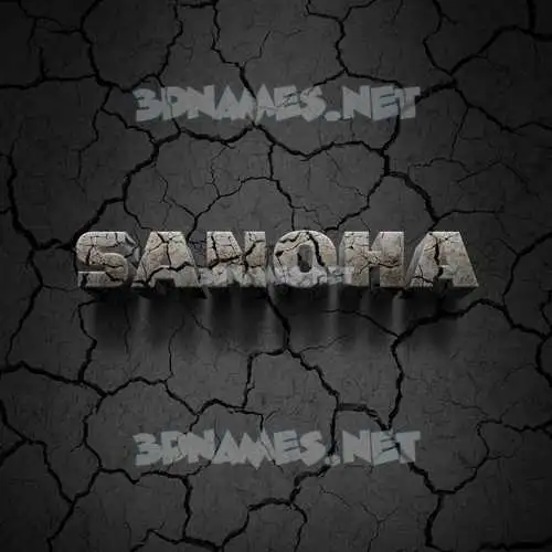 sanoha in Cracked Stone style - 3D name wallpaper sanoha in Cracked Stone style - 3D name wallpaper