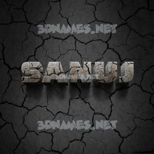 sanuj in Cracked Stone style - 3D name wallpaper sanuj in Cracked Stone style - 3D name wallpaper