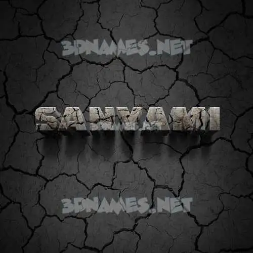 sanyami in Cracked Stone style - 3D name wallpaper sanyami in Cracked Stone style - 3D name wallpaper
