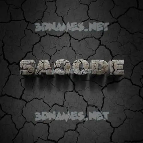 saoode in Cracked Stone style - 3D name wallpaper saoode in Cracked Stone style - 3D name wallpaper