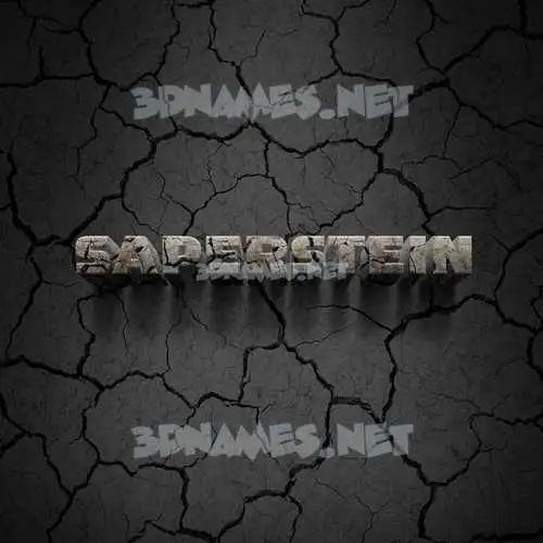 saperstein in Cracked Stone style - 3D name wallpaper saperstein in Cracked Stone style - 3D name wallpaper