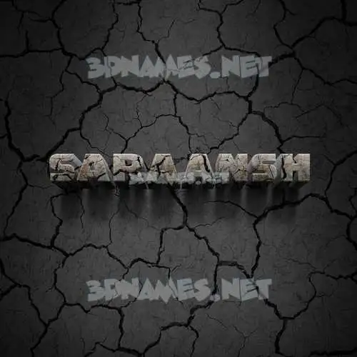 saraansh in Cracked Stone style - 3D name wallpaper saraansh in Cracked Stone style - 3D name wallpaper