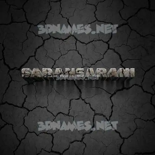 saransarani in Cracked Stone style - 3D name wallpaper saransarani in Cracked Stone style - 3D name wallpaper