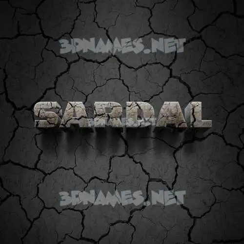 sardal in Cracked Stone style - 3D name wallpaper sardal in Cracked Stone style - 3D name wallpaper