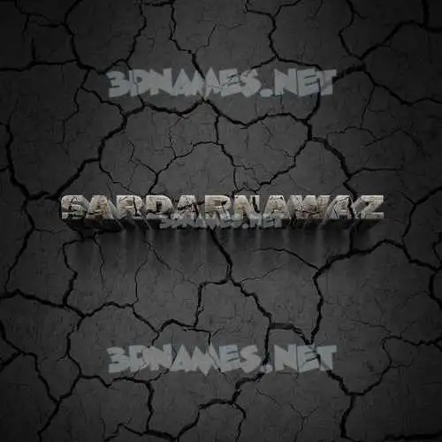 sardarnawaz in Cracked Stone style - 3D name wallpaper