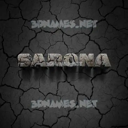 sarona in Cracked Stone style - 3D name wallpaper sarona in Cracked Stone style - 3D name wallpaper