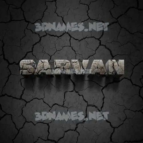 sarvan in Cracked Stone style - 3D name wallpaper sarvan in Cracked Stone style - 3D name wallpaper