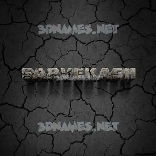 sarvekash in Cracked Stone style - 3D name wallpaper sarvekash in Cracked Stone style - 3D name wallpaper