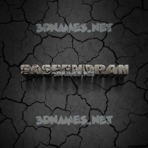 saseendran in Cracked Stone style - 3D name wallpaper saseendran in Cracked Stone style - 3D name wallpaper