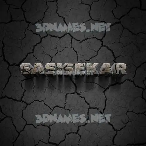 sasisekar in Cracked Stone style - 3D name wallpaper sasisekar in Cracked Stone style - 3D name wallpaper