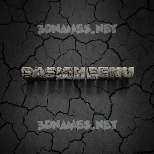 sasisheenu in Cracked Stone style - 3D name wallpaper sasisheenu in Cracked Stone style - 3D name wallpaper
