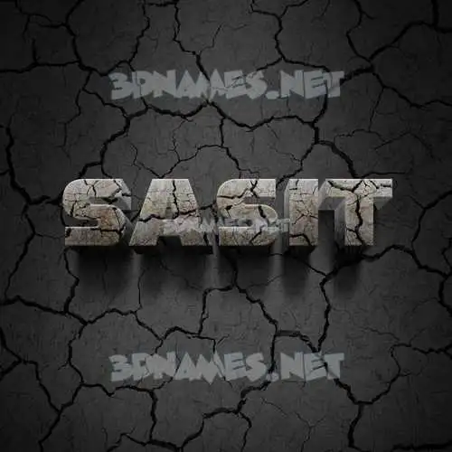 sasit in Cracked Stone style - 3D name wallpaper sasit in Cracked Stone style - 3D name wallpaper