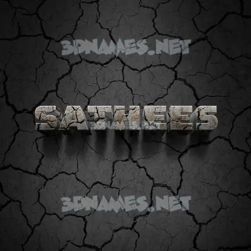 sathees in Cracked Stone style - 3D name wallpaper sathees in Cracked Stone style - 3D name wallpaper