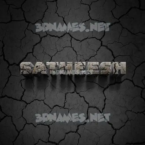 satheesh in Cracked Stone style - 3D name wallpaper satheesh in Cracked Stone style - 3D name wallpaper