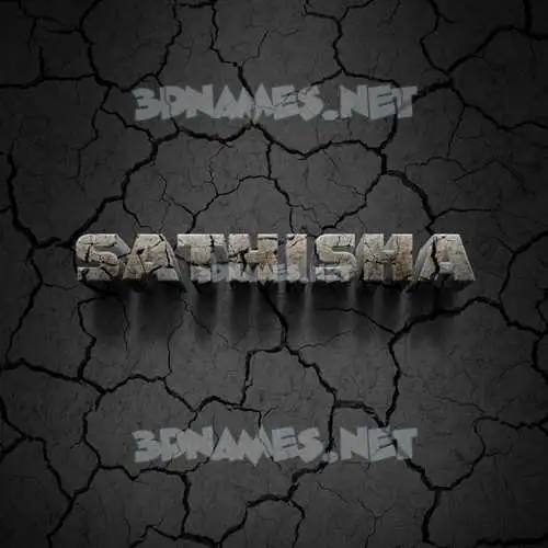 sathisha in Cracked Stone style - 3D name wallpaper sathisha in Cracked Stone style - 3D name wallpaper