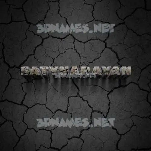satynarayan in Cracked Stone style - 3D name wallpaper satynarayan in Cracked Stone style - 3D name wallpaper