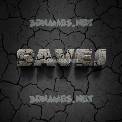 savej in Cracked Stone style - 3D name wallpaper savej in Cracked Stone style - 3D name wallpaper