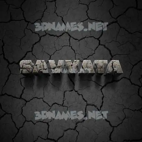 savyata in Cracked Stone style - 3D name wallpaper savyata in Cracked Stone style - 3D name wallpaper