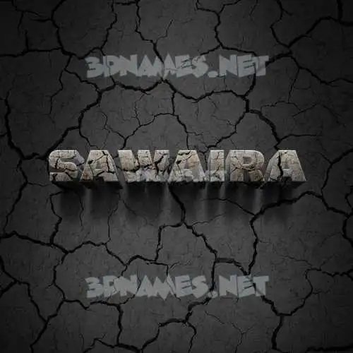 sawaira in Cracked Stone style - 3D name wallpaper sawaira in Cracked Stone style - 3D name wallpaper