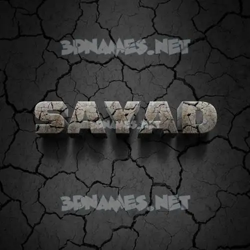 sayad in Cracked Stone style - 3D name wallpaper sayad in Cracked Stone style - 3D name wallpaper