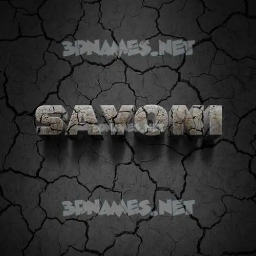 sayoni in Cracked Stone style - 3D name wallpaper sayoni in Cracked Stone style - 3D name wallpaper