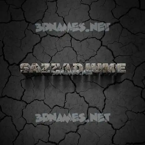sazzadjume in Cracked Stone style - 3D name wallpaper sazzadjume in Cracked Stone style - 3D name wallpaper