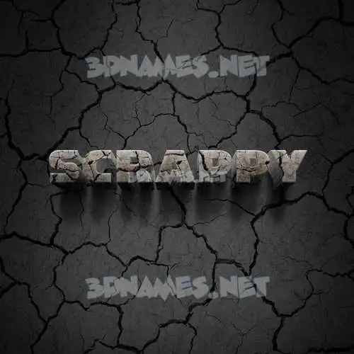 scrappy in Cracked Stone style - 3D name wallpaper scrappy in Cracked Stone style - 3D name wallpaper