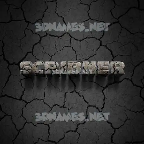 scribner in Cracked Stone style - 3D name wallpaper scribner in Cracked Stone style - 3D name wallpaper