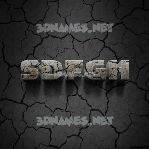 sdfgh in Cracked Stone style - 3D name wallpaper sdfgh in Cracked Stone style - 3D name wallpaper