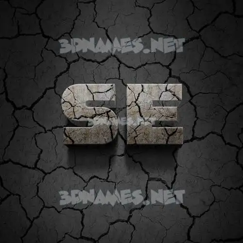 se in Cracked Stone style - 3D name wallpaper se in Cracked Stone style - 3D name wallpaper