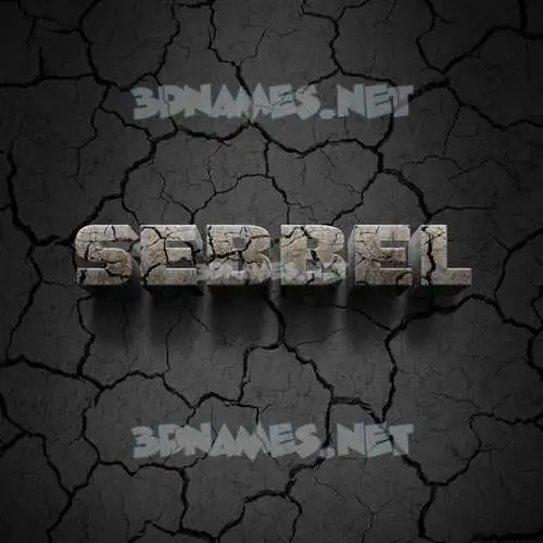 sebbel in Cracked Stone style - 3D name wallpaper sebbel in Cracked Stone style - 3D name wallpaper