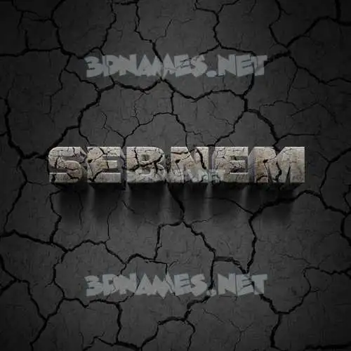 sebnem in Cracked Stone style - 3D name wallpaper sebnem in Cracked Stone style - 3D name wallpaper