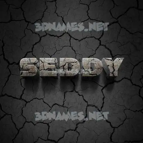 seddy in Cracked Stone style - 3D name wallpaper seddy in Cracked Stone style - 3D name wallpaper